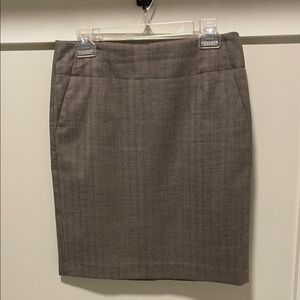 Banana Republic Brown Tweed Pencil Skirt